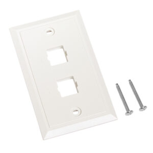 كومسكوب سيستماكس 107276180 فيس بليت فتحتين ، مستطيل ، ابيض