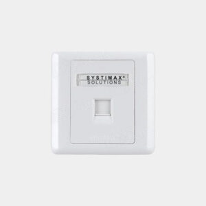 كومسكوب سيستماكس 760200428 UK فيس بليت فتحة واحدة ، مربع ، ابيض